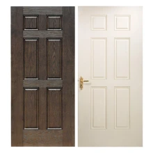 6panel Oak Fiberglass Door