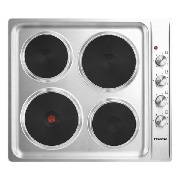 Hisense 4 Electric H60STES Electric Hob,Silver